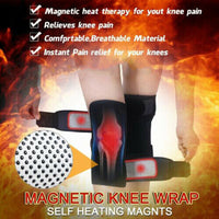 High Elastic Belted Knee Guard / Self Heating Tourmaline Magnetic Therapy Knee Brace Sleeves -01 pair/2pcs-Lillie - Lillie