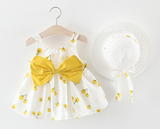 Cute Baby Girl Dresses  (Free Hat) - Lillie