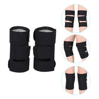 High Elastic Belted Knee Guard / Self Heating Tourmaline Magnetic Therapy Knee Brace Sleeves -01 pair/2pcs-Lillie - Lillie