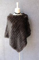Winter Coat Women Triangle Shawl Woven Cloak - Lillie