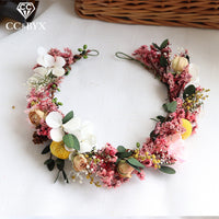 Bridesmaids & Flower girls Floral Crown Hairbands - Lillie