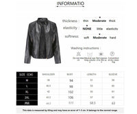 Short Leather Jacket for Women /Motor Biker Coat - Lillie