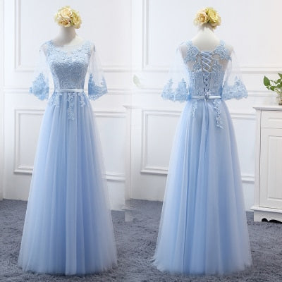 Sky Blue Bridesmaid Dresses / Wedding Party Gown - Lillie