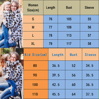 Family Matching Outfits / Mother Daughter Son / Kid Long Sleeve Leopard T-Shirt - Lillie