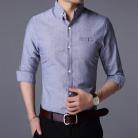 Men's Shirts /  Long Sleeve Slim Fit Shirt - Lillie