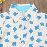 Toddler Boy Hot Summer Baby Boys Cartoon Print T shirt+Shorts Outfits Set 1-5 Years - Lillie