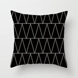 Striped Decorative Cushion covers / Black and White Geometric Decorative Pillowcases - Lillie