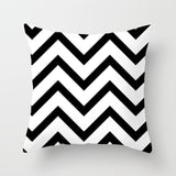 Striped Decorative Cushion covers / Black and White Geometric Decorative Pillowcases - Lillie