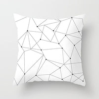 Striped Decorative Cushion covers / Black and White Geometric Decorative Pillowcases - Lillie