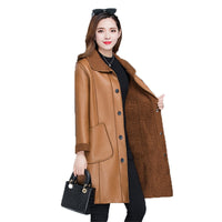 Women's Winter warmth faux leather Coats/Jackets - Lillie