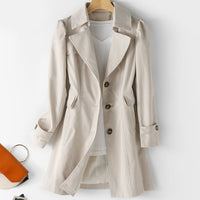 Women's Trench Coat /  Long Women Windbreaker Plus Size Trench Coat - Lillie