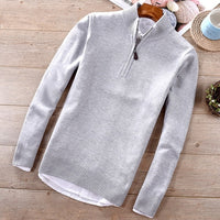 Men's Thin Wool  Sweaters /  Mandarin collar sweaters - Lillie