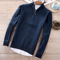 Men's Thin Wool  Sweaters /  Mandarin collar sweaters - Lillie