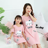 Girls Sleepwear /  Summer Girl's Nightgowns/  Pajamas Kids Short-sleeved Nightdress - Lillie