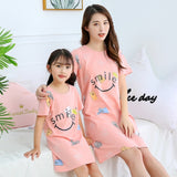 Girls Sleepwear /  Summer Girl's Nightgowns/  Pajamas Kids Short-sleeved Nightdress - Lillie