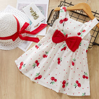 Cute Baby Girl Dress with Bow hairband - Lillie