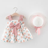 Cute Baby Girl Dress with Bow hairband - Lillie