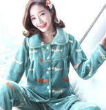 Women Sleepwear/Pajamas sets/Thick Coral Soft comfortable lovely looking sleepwear - Lillie