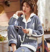 Women Sleepwear/Pajamas sets/Thick Coral Soft comfortable lovely looking sleepwear - Lillie