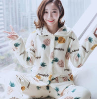 Women Sleepwear/Pajamas sets/Thick Coral Soft comfortable lovely looking sleepwear - Lillie