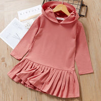 Baby Girls Dress / Girls T-Shirt Hooded Dress - Lillie