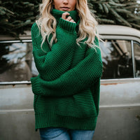 Cotton Knitted Turtleneck Women Sweaters - Lillie