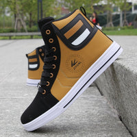 Men's Skateboarding Shoes / High Top Leisure Sneakers for Men / Breathable Street Shoes - Lillie