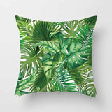 Tropical Plants Cushion Cover / Green Leaves Decorative Pillowcases - Lillie