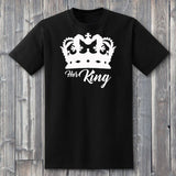 King Queen Letter Print Casual Couples T-Shirt/ Couples T-Shirts - Lillie