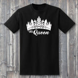 King Queen Letter Print Casual Couples T-Shirt/ Couples T-Shirts - Lillie