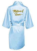 Bridal Robes/Sexy light blue robe bridal pajamas /Getting Married Robes - Lillie