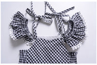 Baby Kids Girl Short Sleeve Off Shoulder A-Line Dresses / Toddler girl's Dresses - Lillie