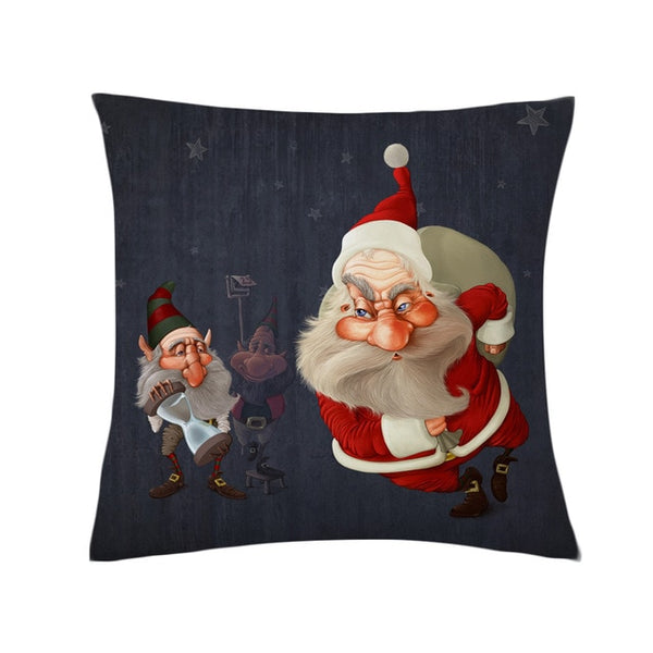 Cartoon Santa Claus Cushion Cover - Lillie