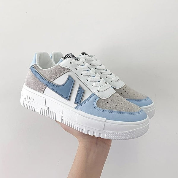 Ladies Casual Breathable Vulcanized Shoes /  Lace Up Comfort Walking Shoes for women/ Casual sneakers for women Walking Shoes - Lillie