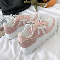 Ladies Casual Breathable Vulcanized Shoes /  Lace Up Comfort Walking Shoes for women/ Casual sneakers for women Walking Shoes - Lillie