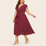 Summer Dress / Robe  Casual Polyester Mid-Calf Dress - Lillie