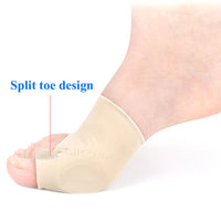 Silicone Gel Toe Separator/ Bunion Adjuster and Correction Pedicure Socks / Toe Separator Bunion Corrector / Feet Bone Thumb Adjuster - 01 Pair (Left+Right) - Lillie