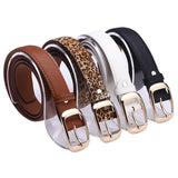 Leather Belts For Women /  Women's Metal Buckle Belt - Lillie