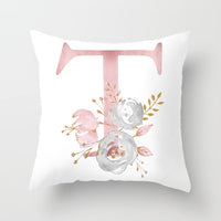 Letter printed Cushion Cover / Home Decorative Pillowcase - Lillie